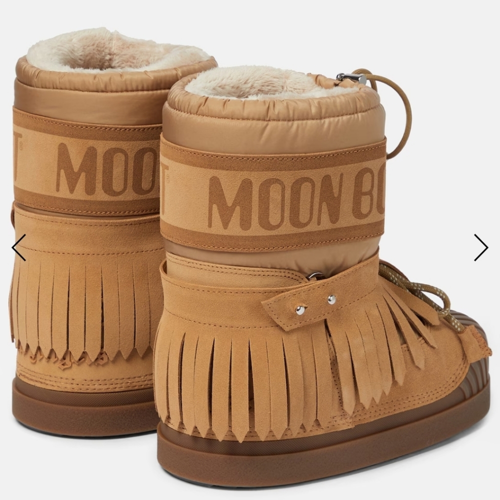 Moncler x Moon Boot Palm Angels Snow Boot 8 Moncler Palm Angels Tan Snow Boots - Picture 8 of 17